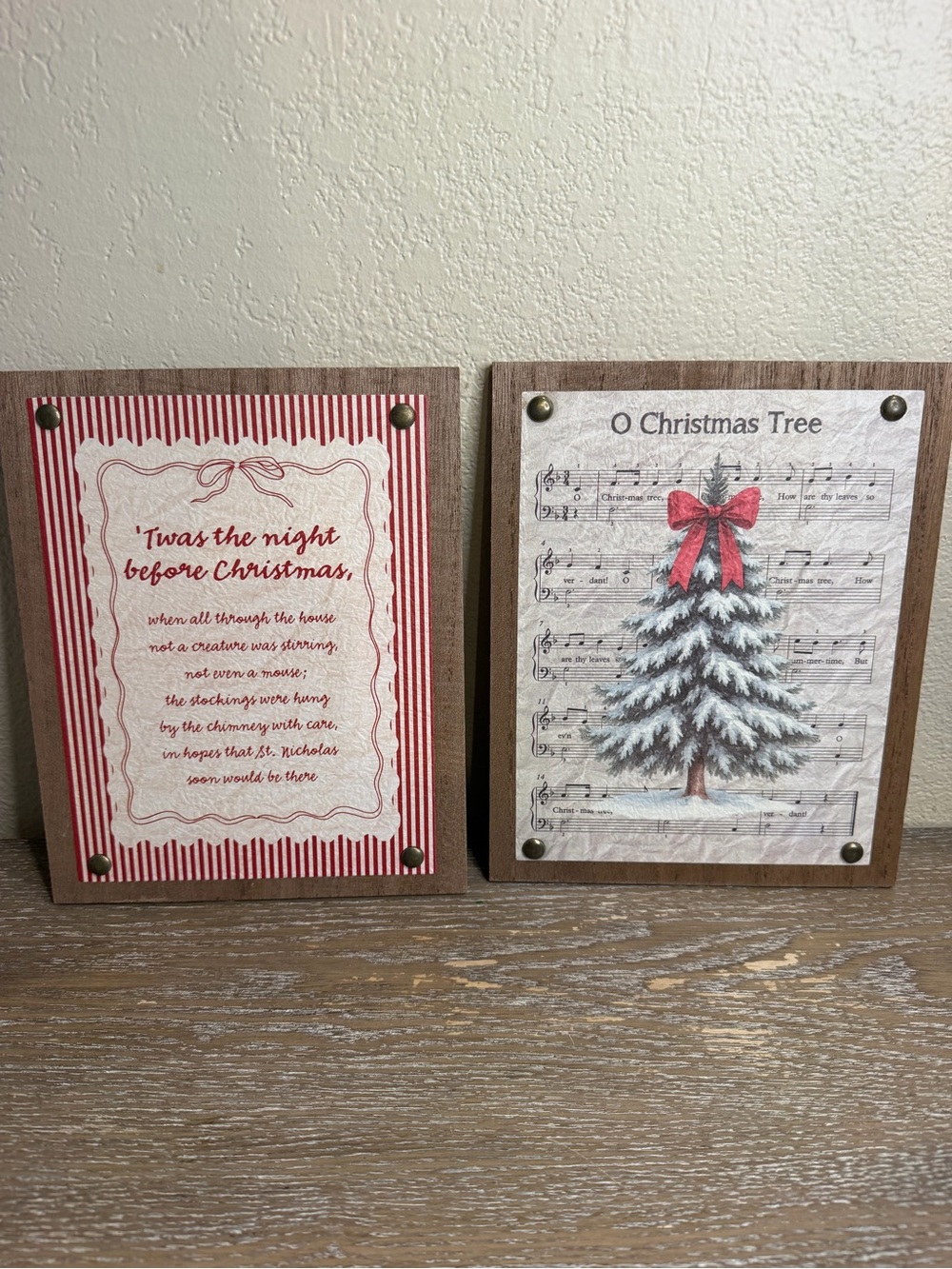 NEW Target Bullseye Playground Christmas Wall Decor set of 2